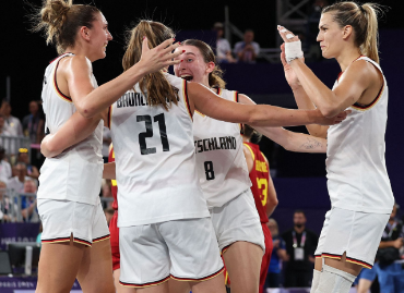 Greinacher's big shot leads Germany over Spain 17-16 for women's 3x3 basketball gold medal at Paris Games