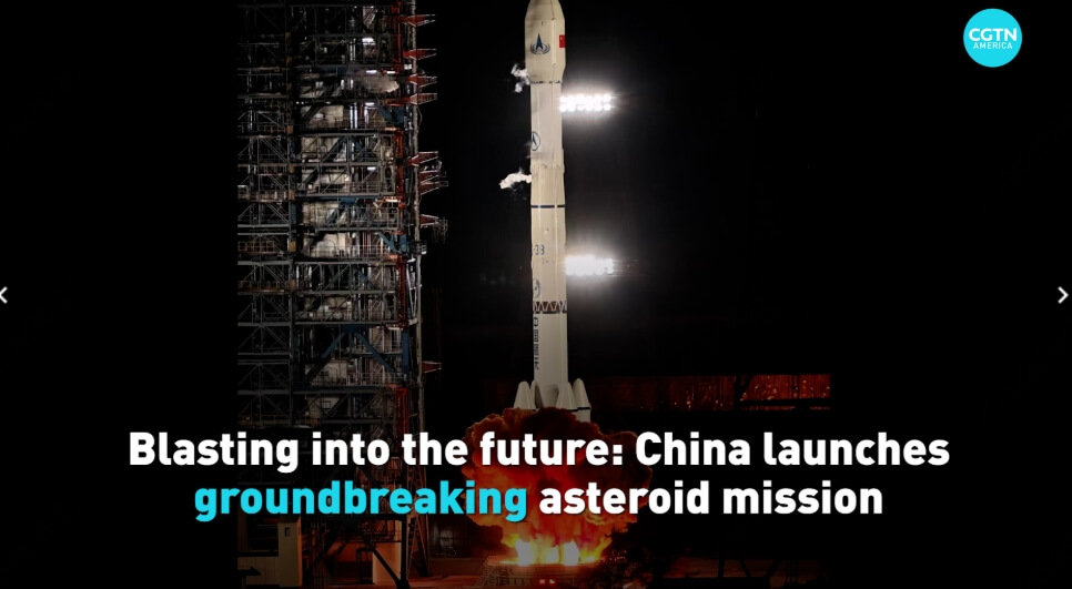 China launches groundbreaking asteroid mission