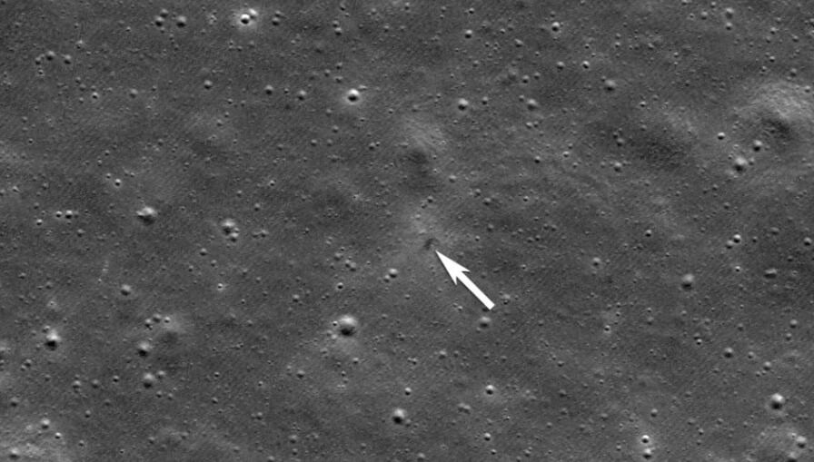 NASA spacecraft photographs crash site of Japanese lunar lander
