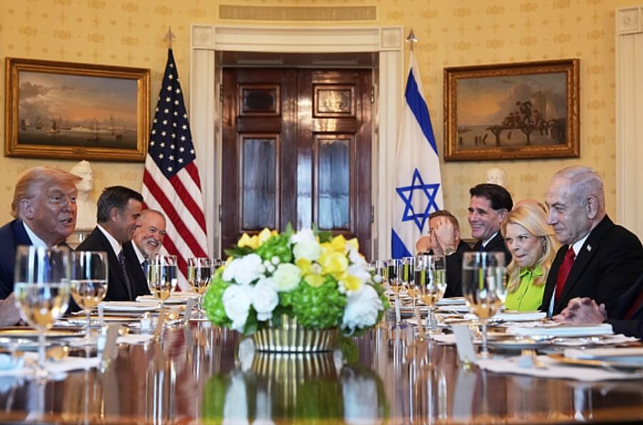 Netanyahu meets Trump at White House as Israel, Hamas hold ceasefire talks