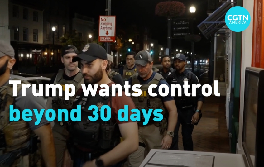 Federal forces patrol D.C. as Trump to seek long-term takeover