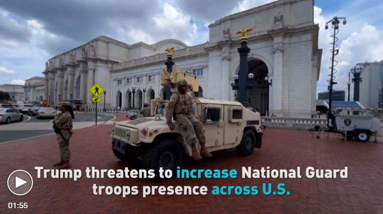 Trump threatens to increase National Guard troops presence across U.S.